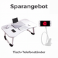 Klappbarer Laptop-Bettisch mit Becherhalter