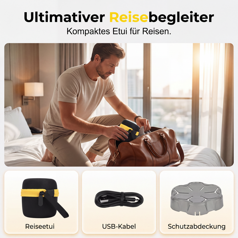 📢📢50% RABATT !!⏰Elektrischer Rasierer mit 7 Klingen und LED-Anzeige