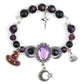 💎Exclusive jewelry💎Gotisches lila Strassstein-Halloween-Armband