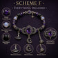💎Exclusive jewelry💎Gotisches lila Strassstein-Halloween-Armband