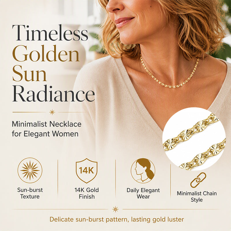 ✨ NUR FÜR KURZE ZEIT 50 % RABATT! ⚡ Elegante, flache vergoldete Damenhalskette – Schick, Zart, Zeitlos