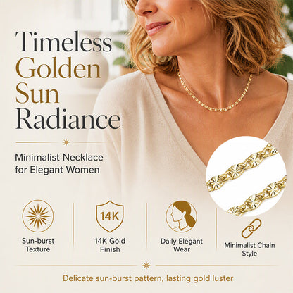 ✨ NUR FÜR KURZE ZEIT 50 % RABATT! ⚡ Elegante, flache vergoldete Damenhalskette – Schick, Zart, Zeitlos