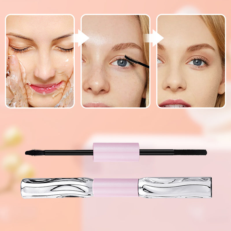 👁️ 50% RABATT! ✨ 2‑in‑1 Mascara – Volumen, Curl & langanhaltend 💖