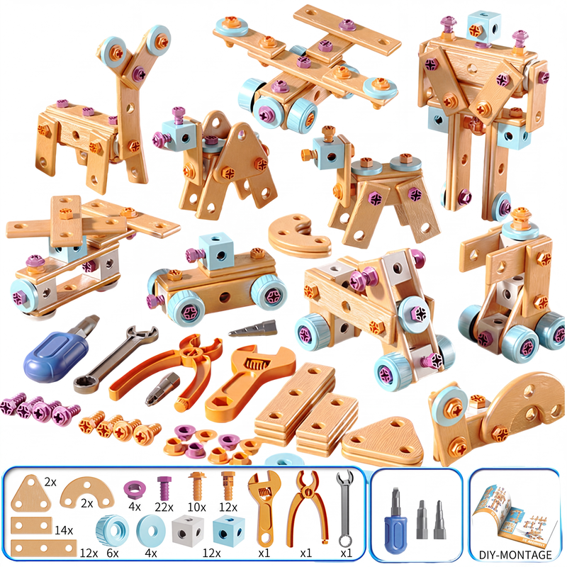 📢📢 JETZT 50 % RABATT!! ⏰Pädagogisches DIY-Werkzeugset für Kinder
