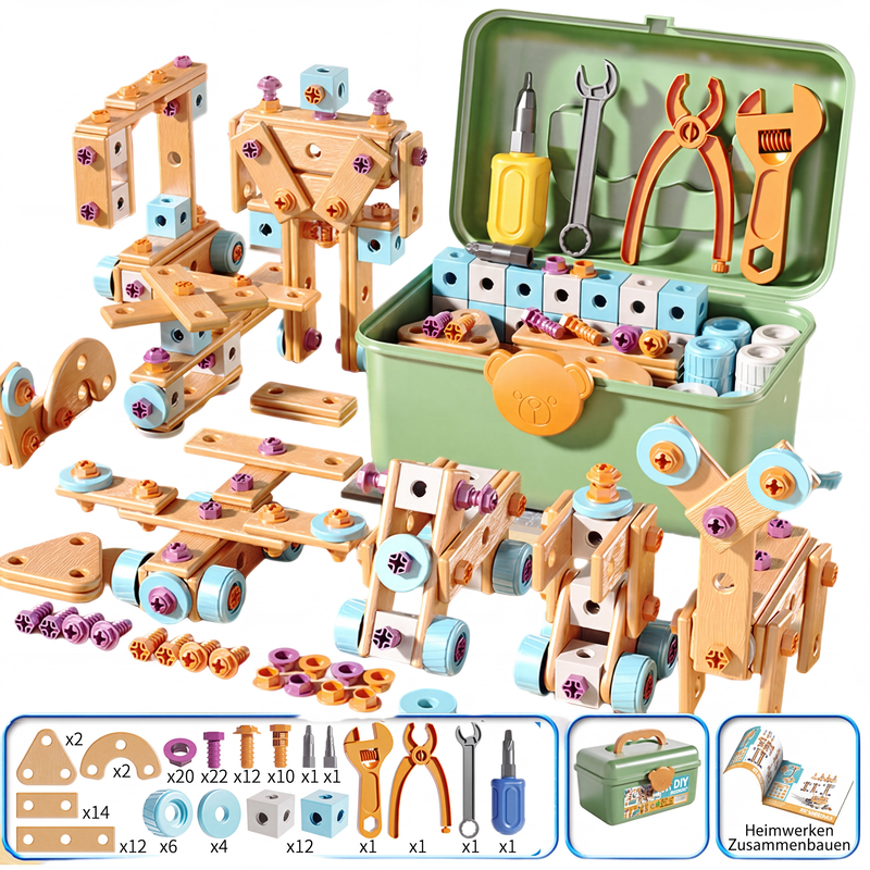 📢📢 JETZT 50 % RABATT!! ⏰Pädagogisches DIY-Werkzeugset für Kinder