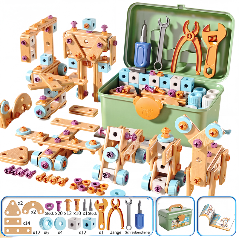 📢📢 JETZT 50 % RABATT!! ⏰Pädagogisches DIY-Werkzeugset für Kinder