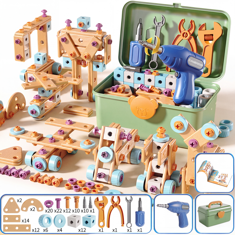 📢📢 JETZT 50 % RABATT!! ⏰Pädagogisches DIY-Werkzeugset für Kinder