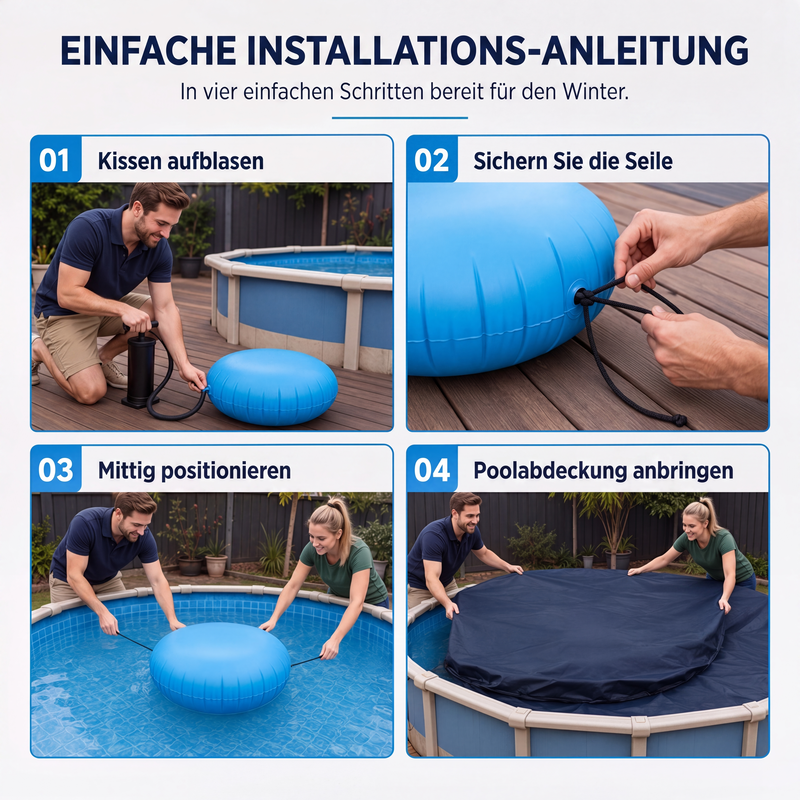 Rundes aufblasbares Luftkissen zur Winterfestmachung von Pools