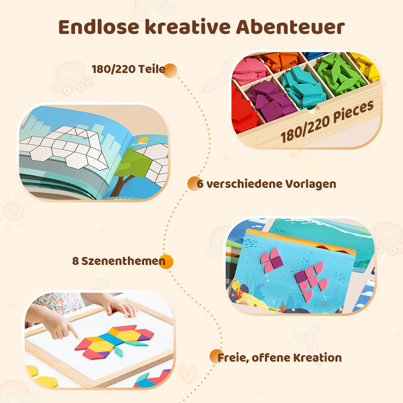 🧩 Solange der Vorrat reicht – 50 % Rabatt! 🎉 Magnetisches Puzzlespiel aus Holz mit Motiven – Fördert Konzentration, Feinmotorik & Kreativität – Perfekt für Kinder & Erwachsene – Kompakt & magnetisch – ideal für Reisen & ruhige Stunden zu Hause ✨