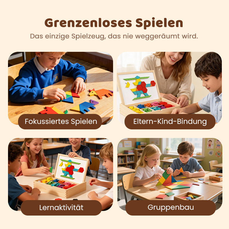 🧩 Solange der Vorrat reicht – 50 % Rabatt! 🎉 Magnetisches Puzzlespiel aus Holz mit Motiven – Fördert Konzentration, Feinmotorik & Kreativität – Perfekt für Kinder & Erwachsene – Kompakt & magnetisch – ideal für Reisen & ruhige Stunden zu Hause ✨