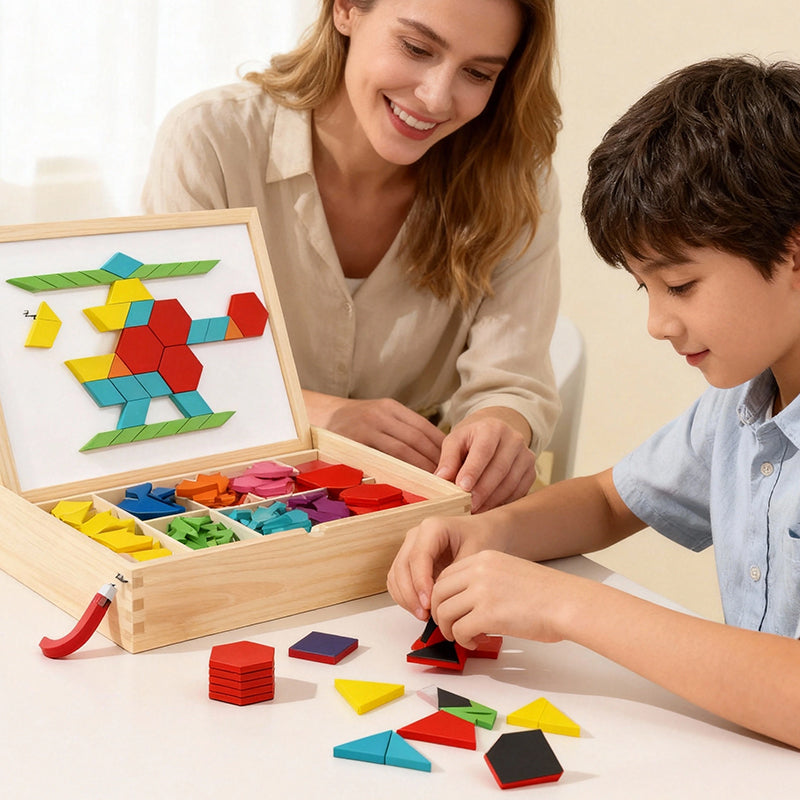 🧩 Solange der Vorrat reicht – 50 % Rabatt! 🎉 Magnetisches Puzzlespiel aus Holz mit Motiven – Fördert Konzentration, Feinmotorik & Kreativität – Perfekt für Kinder & Erwachsene – Kompakt & magnetisch – ideal für Reisen & ruhige Stunden zu Hause ✨