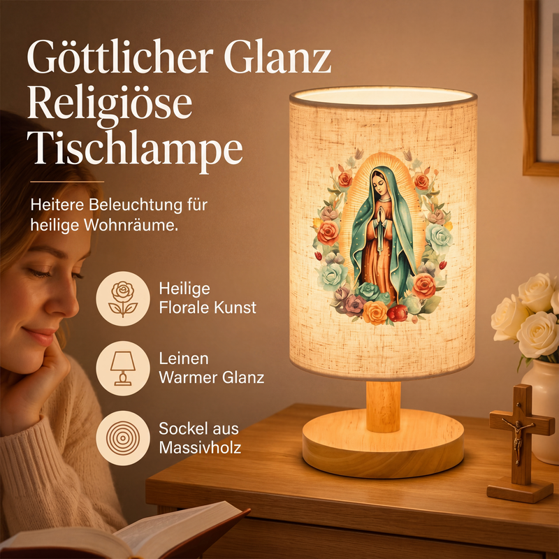 🕯️ 50% RABATT!  Maria-Holzlampe – Gemustertes Design & warmes Licht ✨