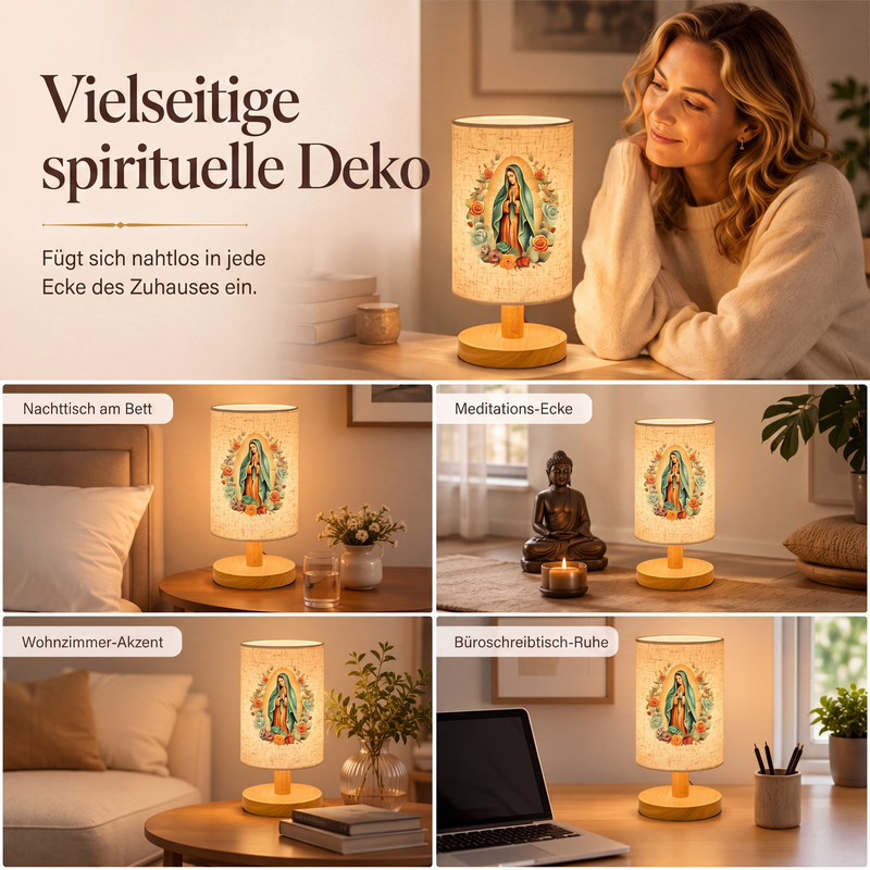 🕯️ 50% RABATT!  Maria-Holzlampe – Gemustertes Design & warmes Licht ✨