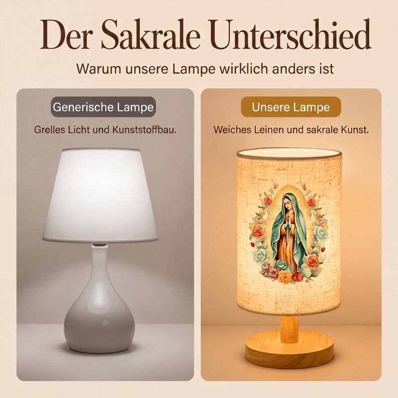 🕯️ 50% RABATT!  Maria-Holzlampe – Gemustertes Design & warmes Licht ✨