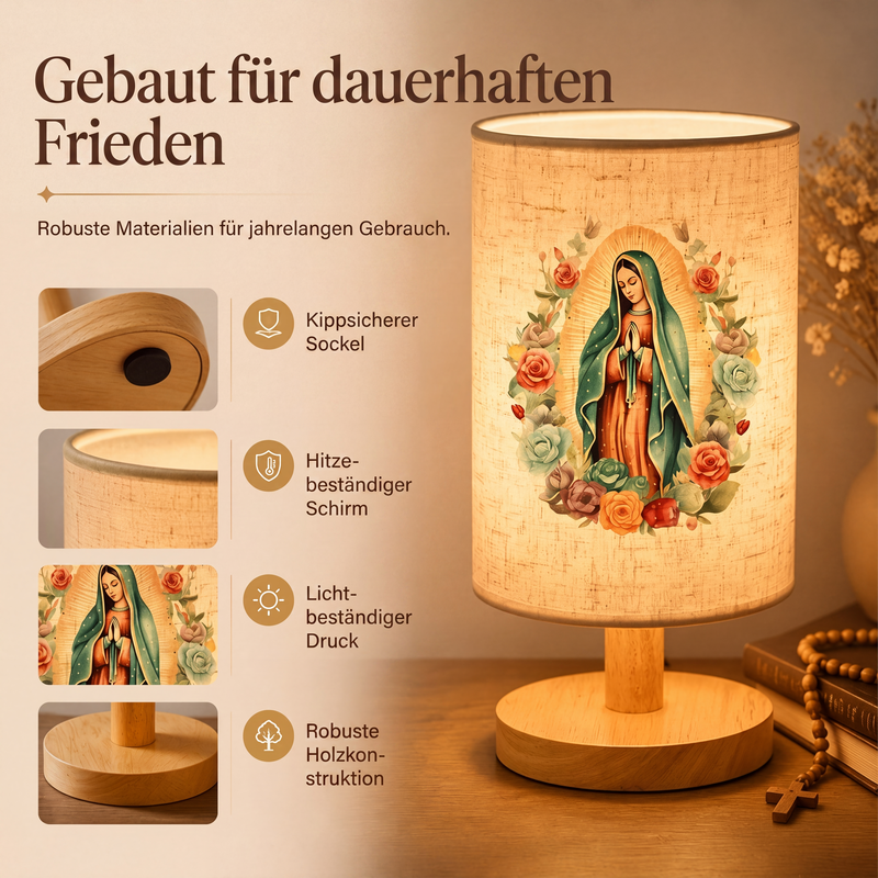 🕯️ 50% RABATT!  Maria-Holzlampe – Gemustertes Design & warmes Licht ✨