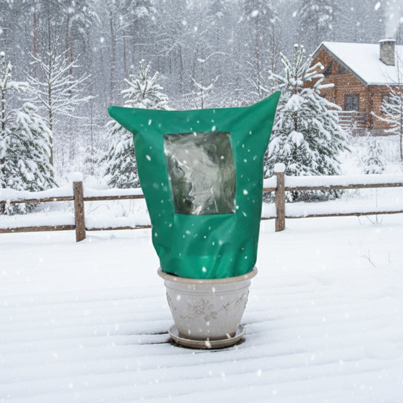 🌿 Deine Pflanzen sicher durch den Winter! – Frostschutz-Haube mit Reißverschluss & Kordelzug – einfaches Anbringen, perfekter Schutz vor Kälte & Wind🌱