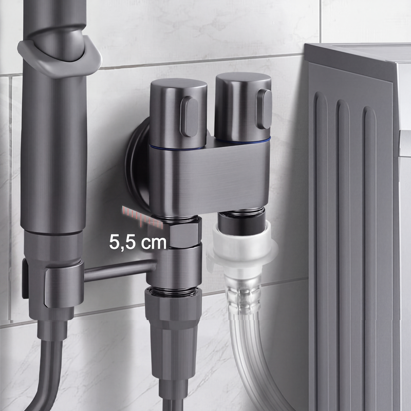 ⏳ BEGRENZTE ZEIT: 50 % RABATT! ⏰🧼 1-Eingang-2-Ausgang Dual-Steuerventil & Bidet-Sprayer-Set 💧