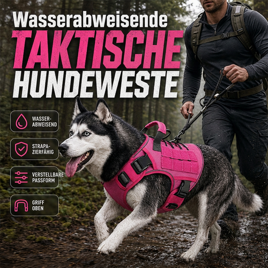 🐾 50% RABATT! 🛡️ Taktisches Hundegeschirr – Wasserabweisend & robuster Griff ✨