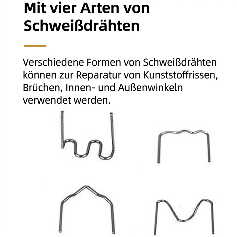 📢📢50% RABATT !!⏰Professionelles Schweißgerät zur Rissreparatur & Schweißdraht (400 Stück)