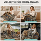 🍂 50 % Rabatt! 🐾Warme Flanelldecke mit Pfotenmuster – Weiche Sofadecke für Herbst & Winter