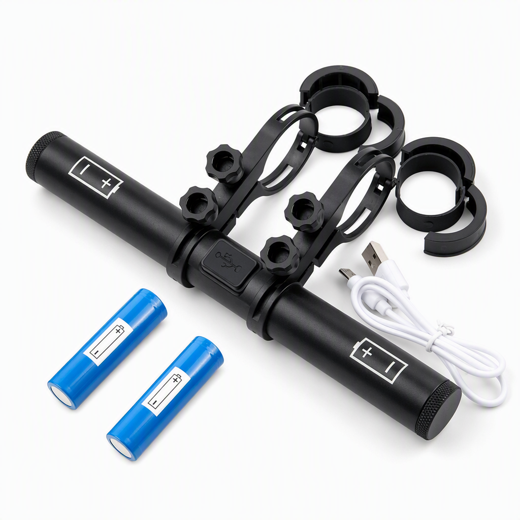 📢📢50% RABATT !!⏰Fahrradlenker-Erweiterungshalterung mit USB-Powerbank-Funktion und Halterung für Fahrradlicht/Taschenlampe