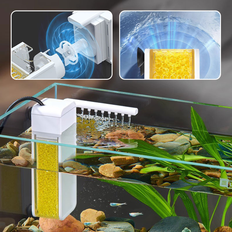 🌊🐠 Multifunktionaler Mini-Filter – Filterung, Umwälzung & Belüftung – 2 Stück versandkostenfrei! 🌿