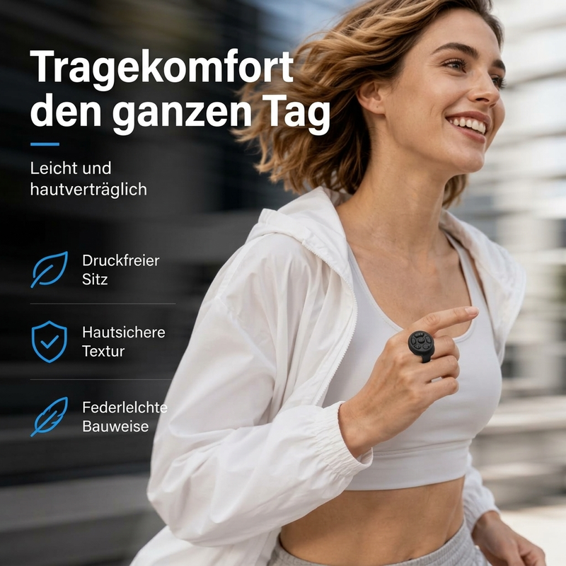📢📢50% RABATT !!⏰Multifunktionaler Bluetooth-Ring-Fernbedienung