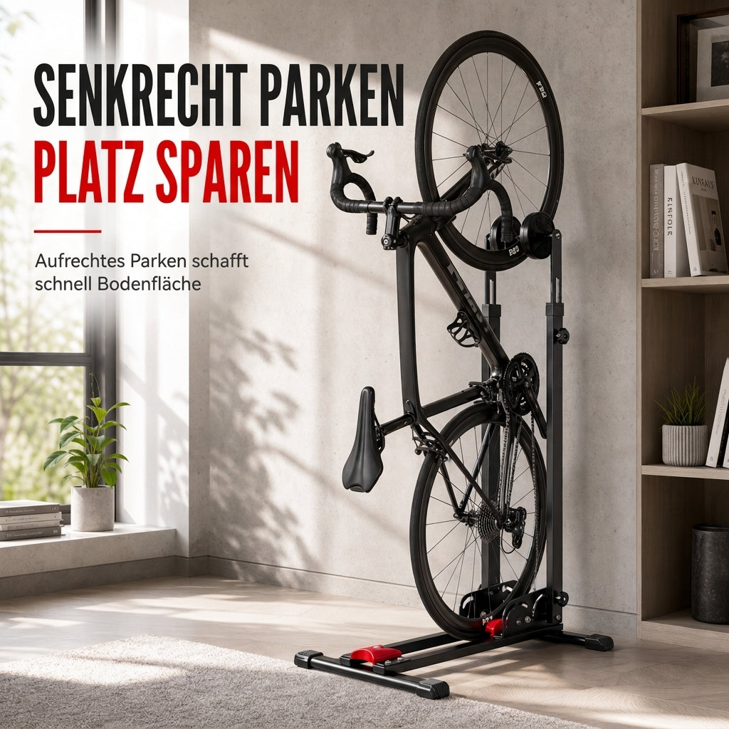 🚲 Klappbarer Fahrradständer mit Doppelstütze für Rennrad und MTB