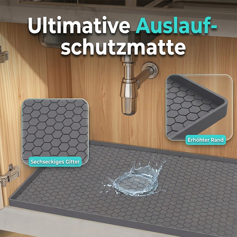 📢📢 JETZT 50 % RABATT!! ⏰Multifunktionale Silikonmatte für unter das Waschbecken