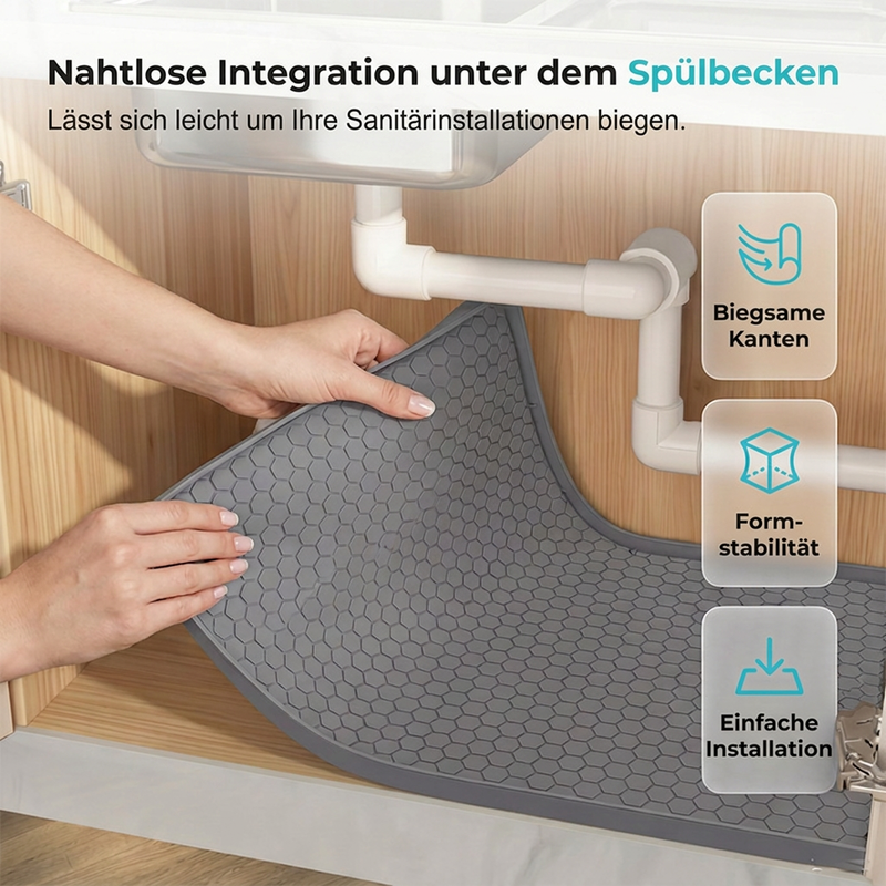 📢📢 JETZT 50 % RABATT!! ⏰Multifunktionale Silikonmatte für unter das Waschbecken