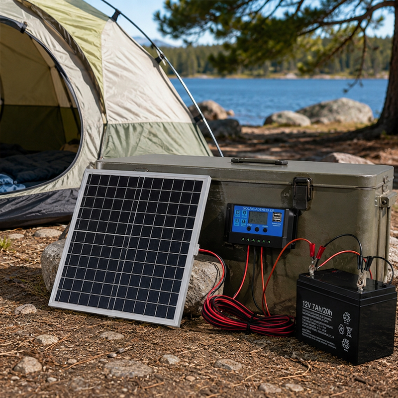 Tragbares wasserdichtes Solarpanel-Set