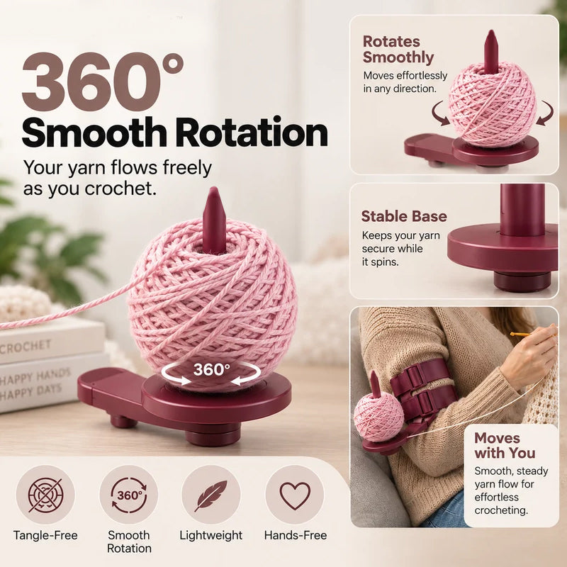 🧶 50% RABATT! 💪 Tragbarer Arm-Garnhalter – Verstellbare Doppelgurte & praktisch ✨