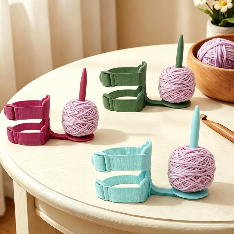 🧶 50% RABATT! 💪 Tragbarer Arm-Garnhalter – Verstellbare Doppelgurte & praktisch ✨
