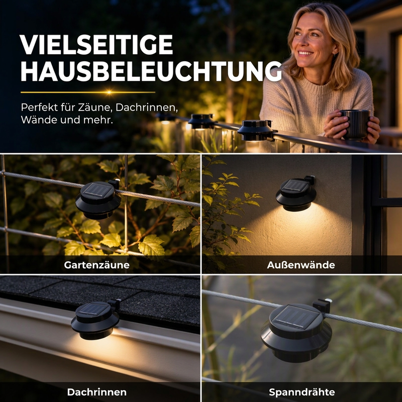 ☀️50% RABATT💡Solarleuchten für Außen – stromsparend, langlebig und die ganze Nacht für stimmungsvolle Beleuchtung 🌙🏡