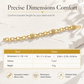 ✨ Goldfarbenes Armband mit Herz-Strassdetails und geometrischer Gliederkette