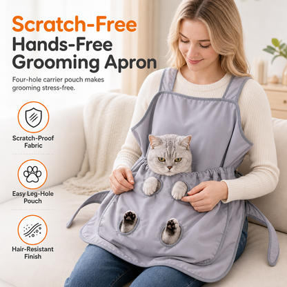⏳ Zeitlich begrenzt 50 % Rabatt ⏰ Haarbeständige Haustier-Kuschelschürze mit Beindurchführungen für Katzen 🧕🐕🐈