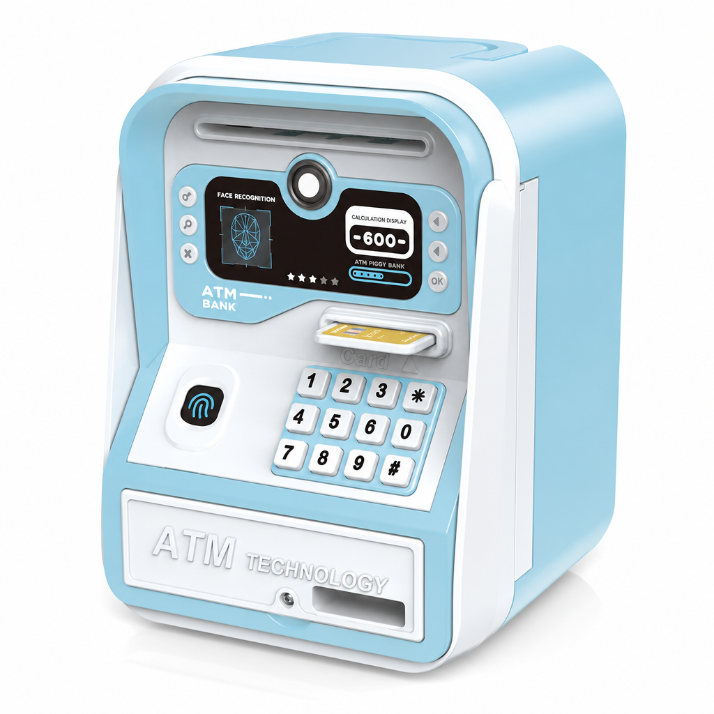 📢📢 50 % RABATT! ⏰ Elektronische Geldautomat-Spardose für Kinder mit Fingerabdrucksensor und Passwortsperre
