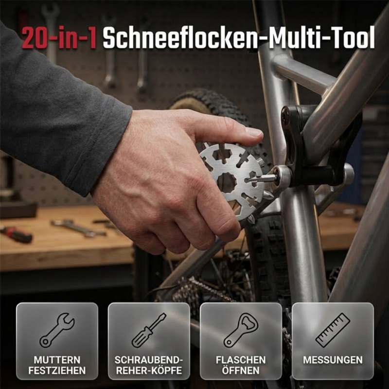 20-in-1 Schneeflocken-Multitool
