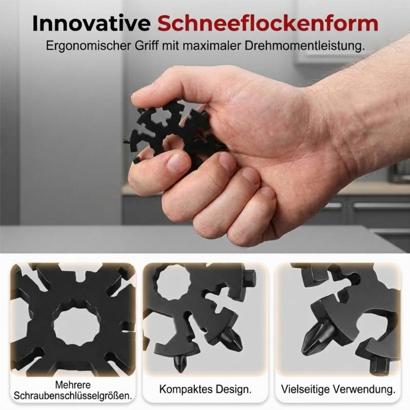 20-in-1 Schneeflocken-Multitool