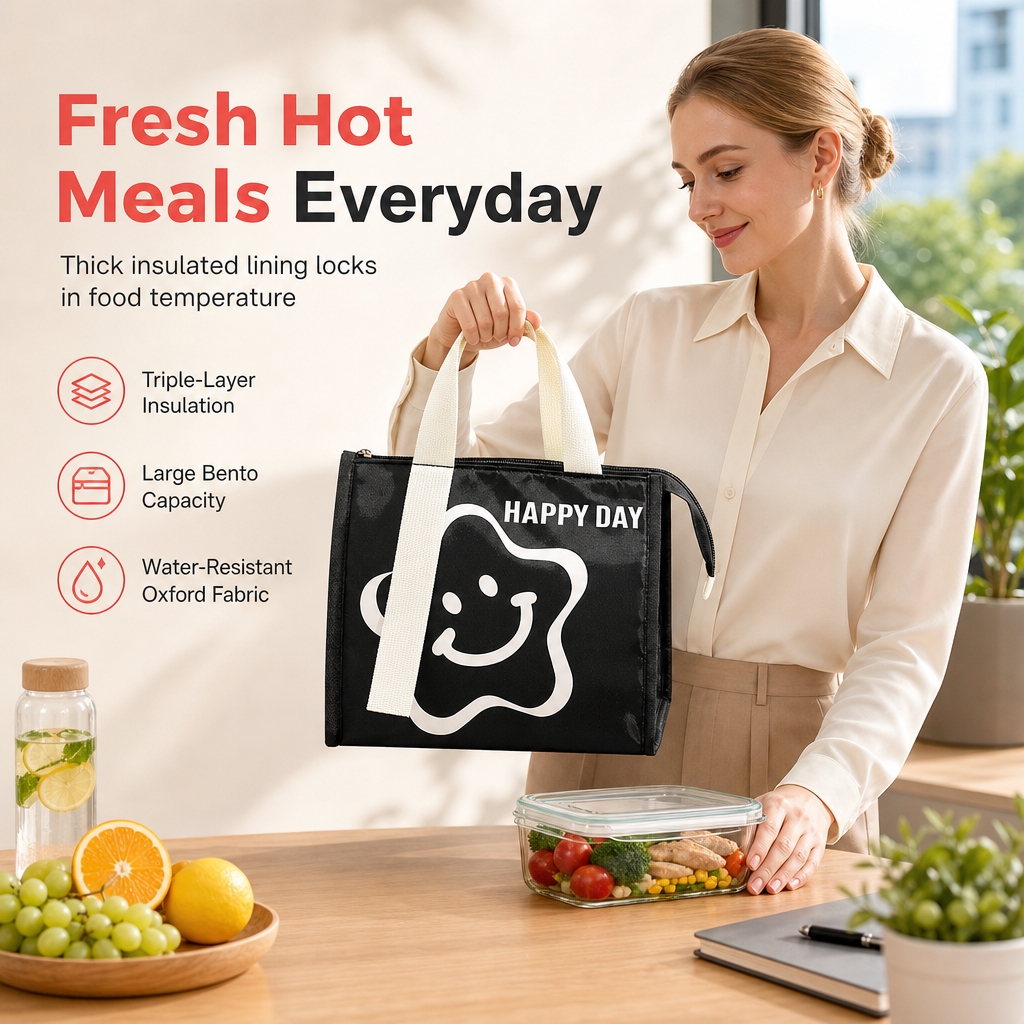 🍱 50% RABATT! 🥗 Isolierte Lunchtasche – Verdickt & hält Mahlzeiten frisch ✨