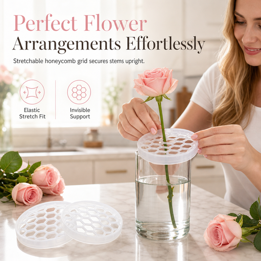 Silikon-Blumensteckgitter für Vasen – Perfekte Blumenarrangements