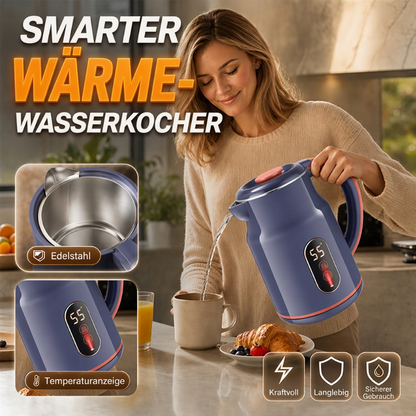 Elektrischer Thermo-Wasserkocher mit LED-Temperaturanzeige – 3,0L Edelstahl & 55°C Warmhaltefunktion
