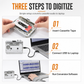📼 50% Rabatt! 🎵 Klassischer Kassettenspieler im transparenten Retro-Design – Nostalgie pur, Kassetten zu MP3, USB-C