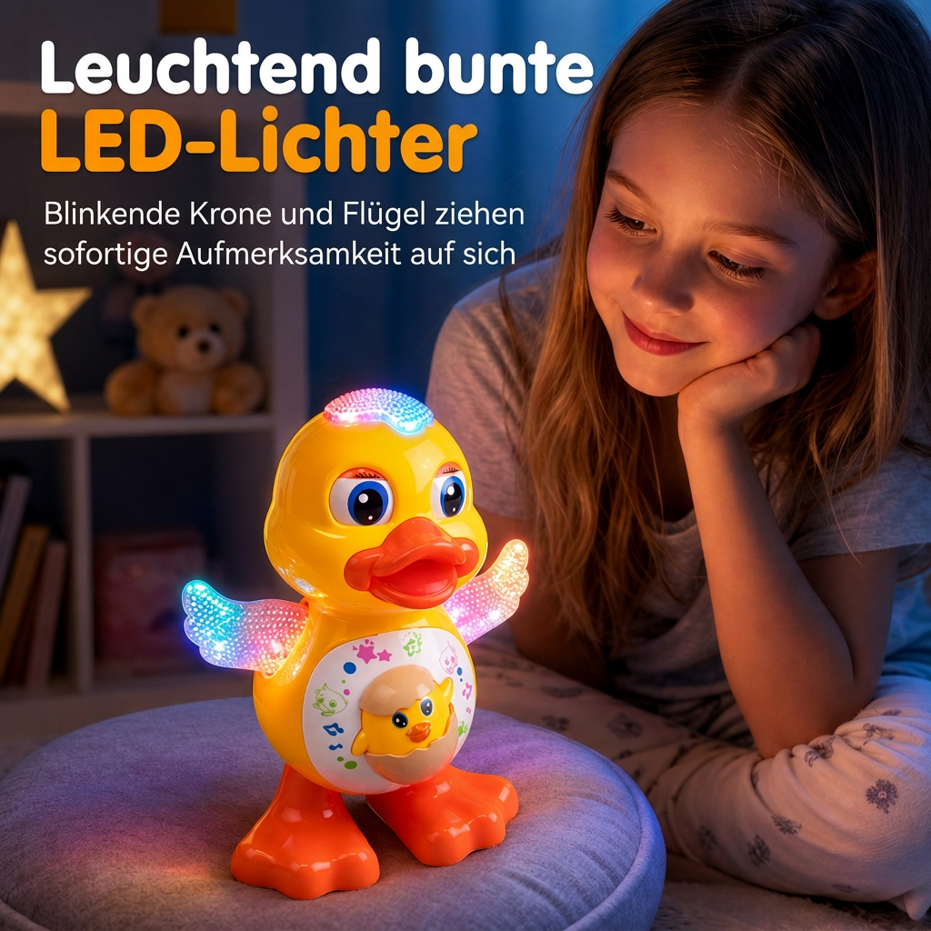 🦆 50% RABATT! 🎵 Sing- & Tanzspielzeug – Cartoon-Ente, elektrisch & lustig ✨