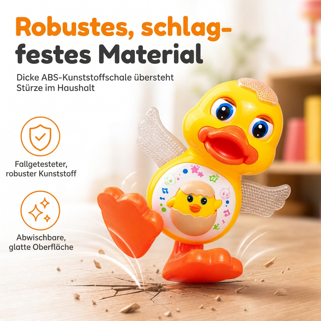 🦆 50% RABATT! 🎵 Sing- & Tanzspielzeug – Cartoon-Ente, elektrisch & lustig ✨