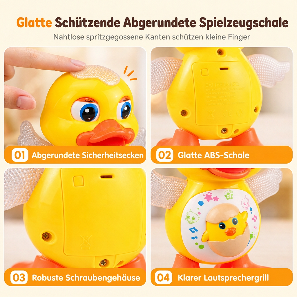 🦆 50% RABATT! 🎵 Sing- & Tanzspielzeug – Cartoon-Ente, elektrisch & lustig ✨