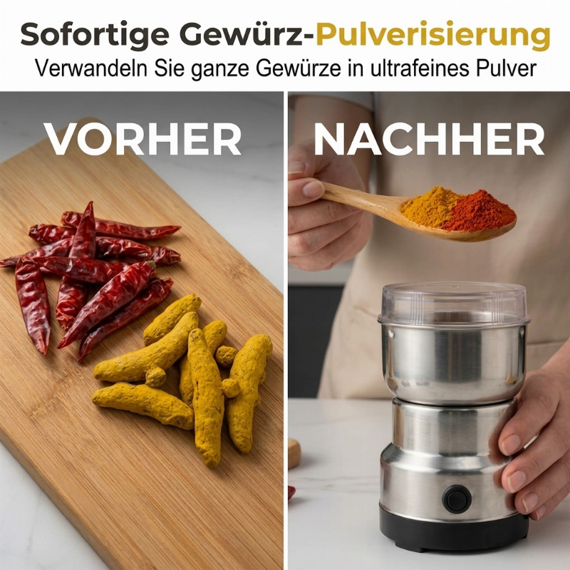 📢📢40% RABATT !!⏰Mehrzweck-Elektromühle aus Edelstahl