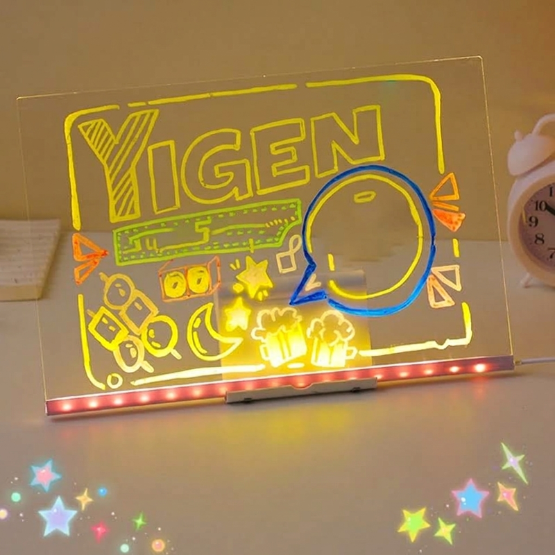 🖍️ LIMITIERTES ANGEBOT 50% RABATT! ✨ Leuchtende Kinder-Maltafel – sanfte LED, wiederverwendbar, auch als Nachtlicht 💡