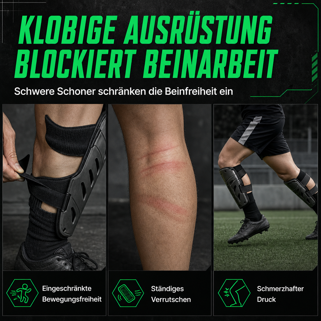 ⚽ 50% RABATT! 🛡️ Mini Schienbeinschoner – Carbon-Optik & fürs Training ✨