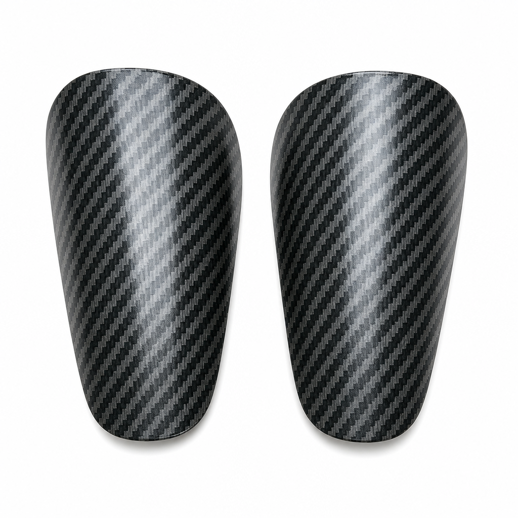 ⚽ 50% RABATT! 🛡️ Mini Schienbeinschoner – Carbon-Optik & fürs Training ✨
